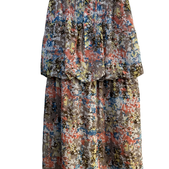 New Directions Dress Size 14 Boho Abstract Print Sleeveless Elastic Waist - Picture 6 of 7